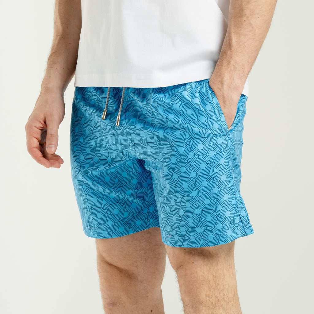 Linen Shorts Blue