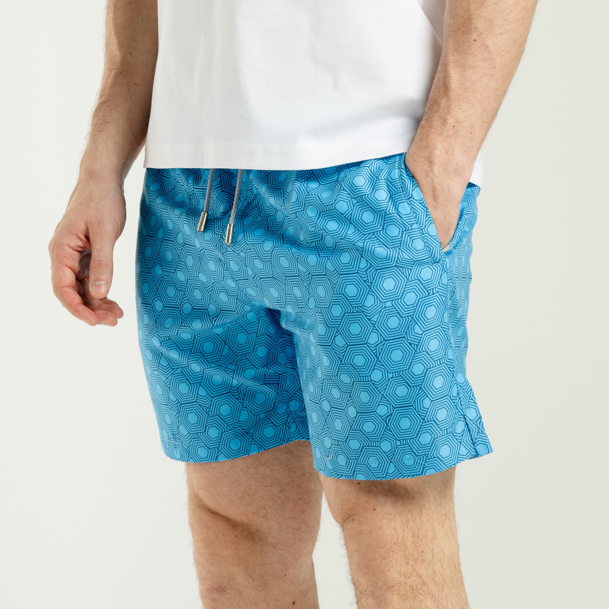 Linen Shorts Blue