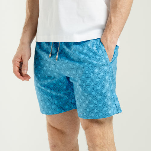 Linen Shorts Blue