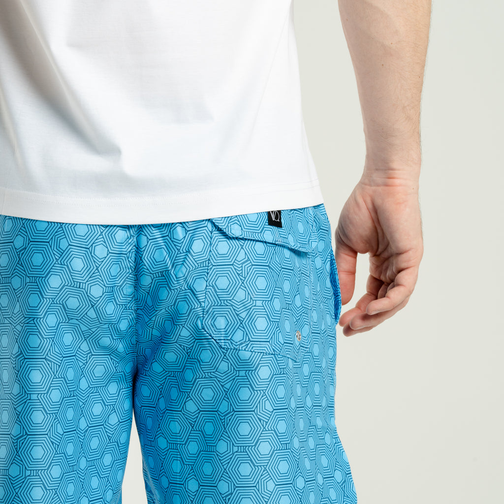 Linen Shorts Blue