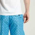 Linen Shorts Blue