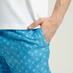 Linen Shorts Blue