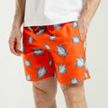 Shorts Orange Turtle