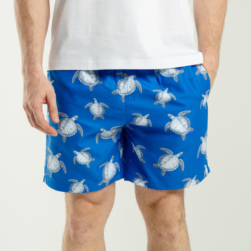 Shorts Blue Turtle