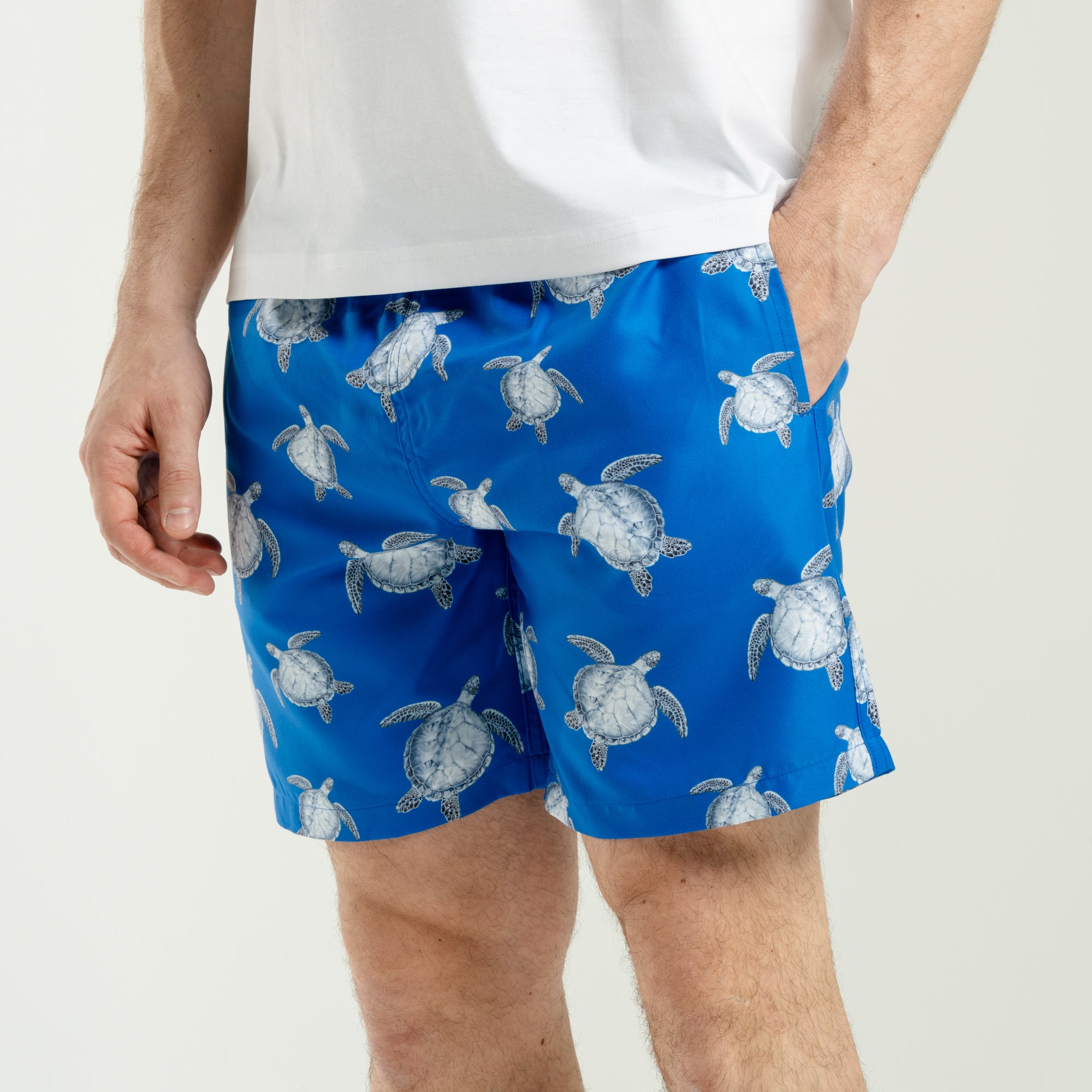 Shorts Blue Turtle