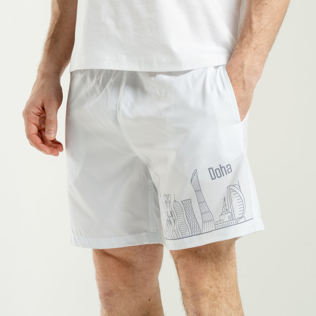 VQ Shorts White Doha