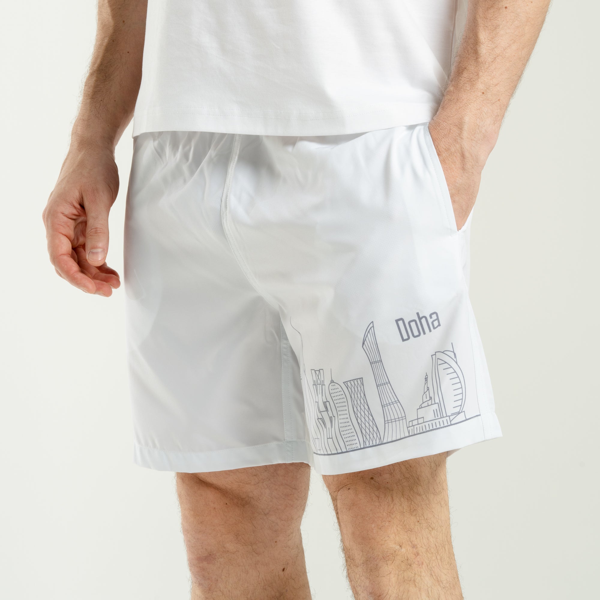 VQ Shorts White Doha