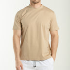 T-Shirts Round Neck - Beige