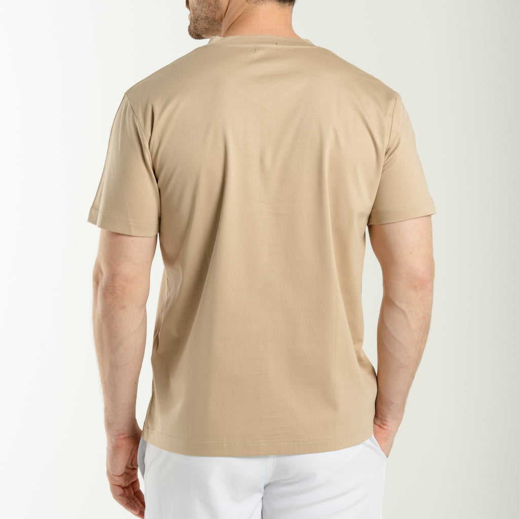 V Neck T-Shirt Cream