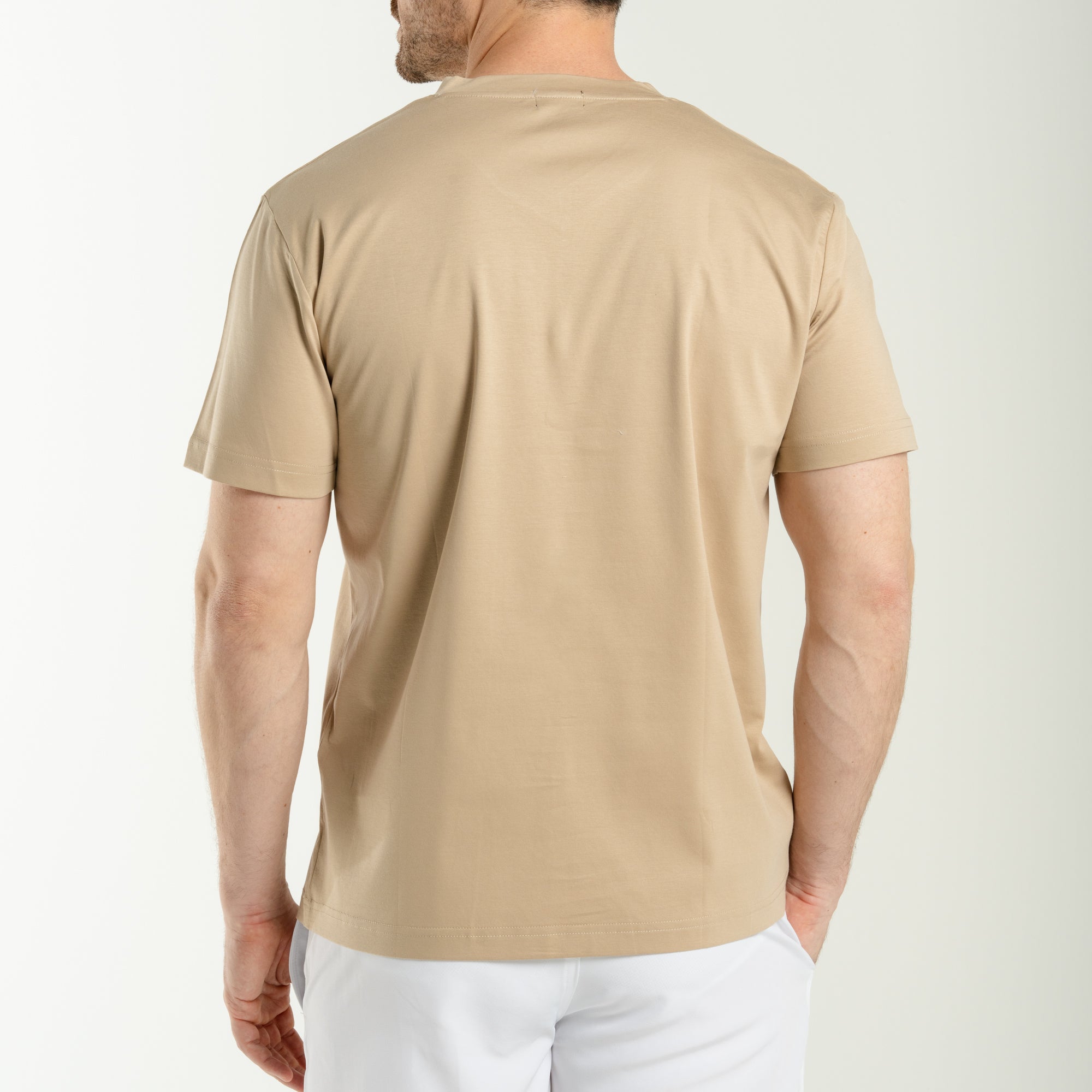 V Neck T-Shirt Cream