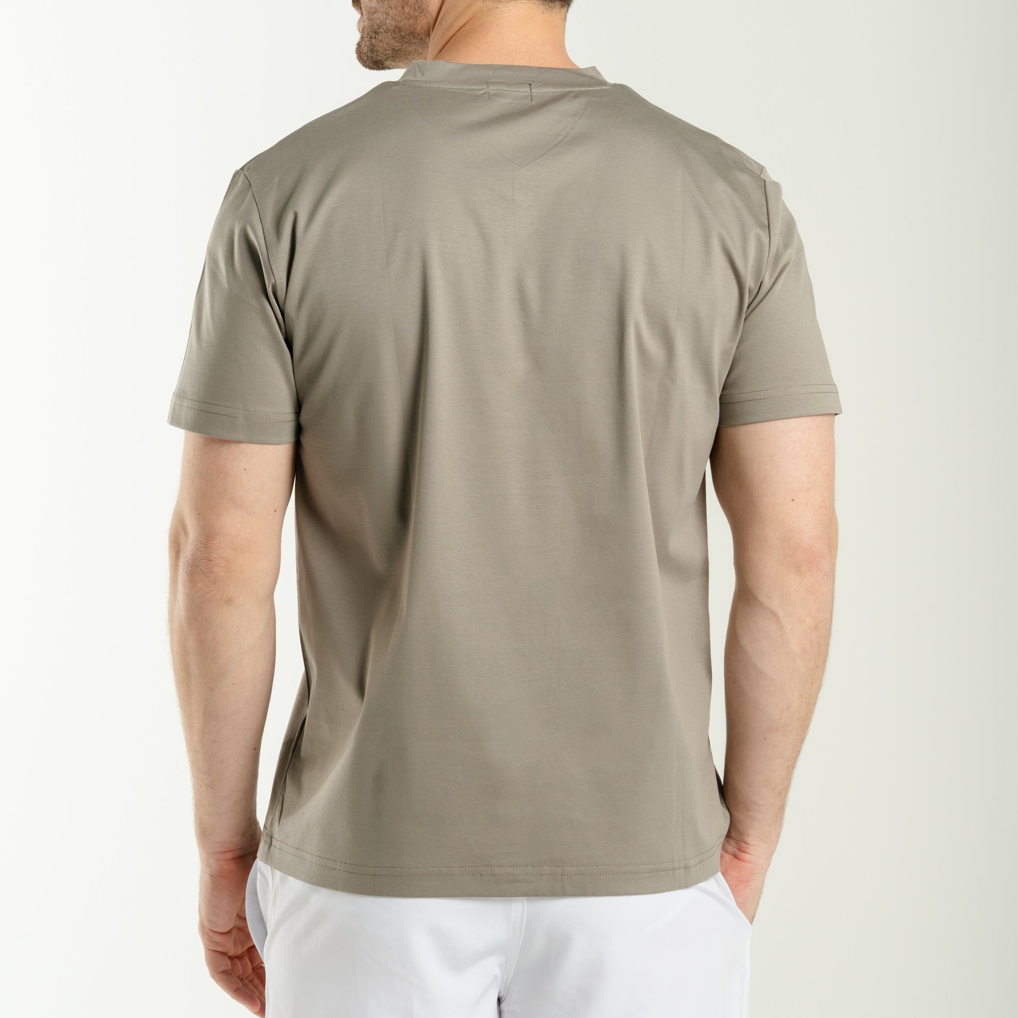 V Neck T-shirt - Brown