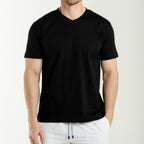 V Neck T-Shirt Black