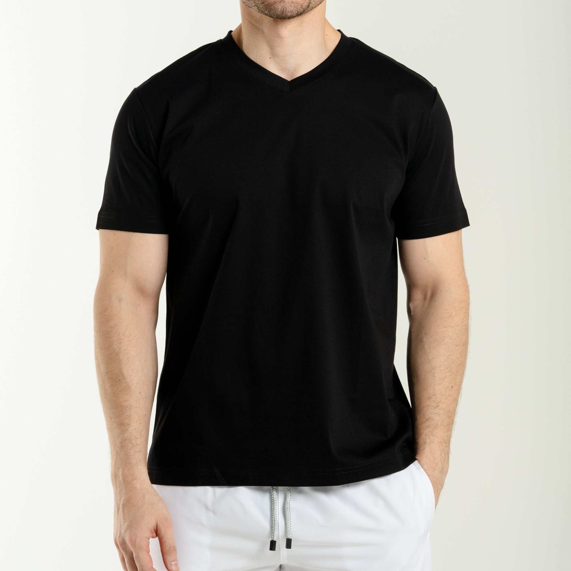 V Neck T-Shirt Black