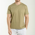 V Neck T-Shirt Olive Green