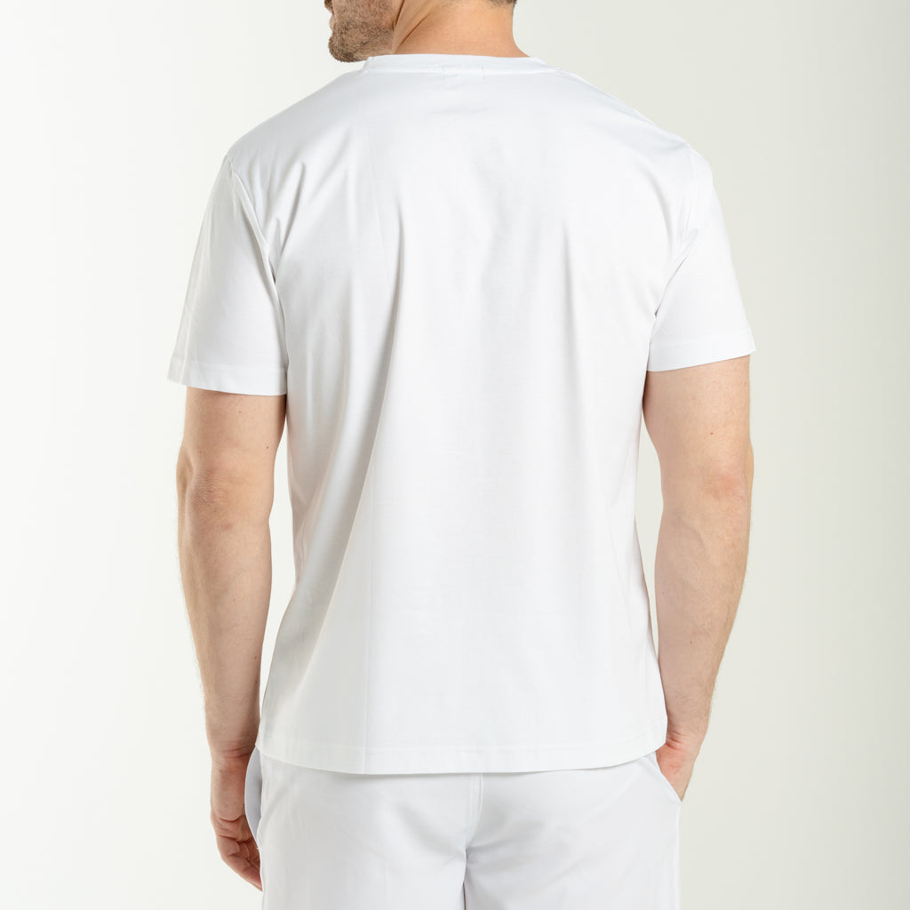 V Neck T-Shirt - White