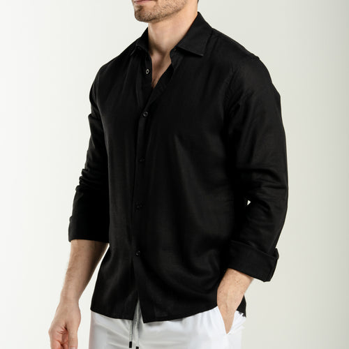 Linen Shirts -Black