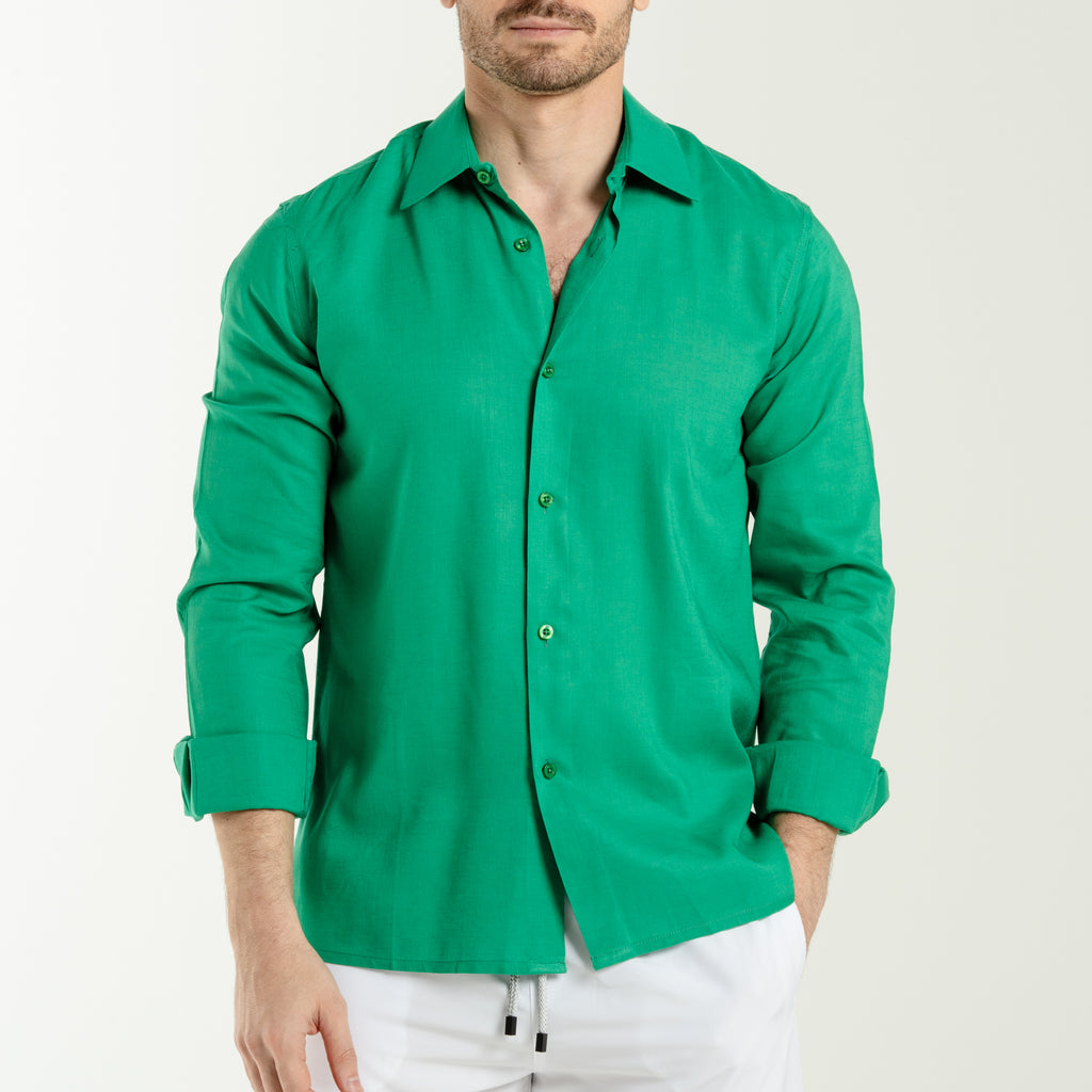 Linen Shirts -Green