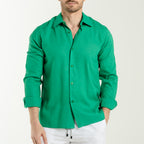 Linen Shirts -Green