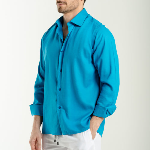 Linen Shirts -Blue