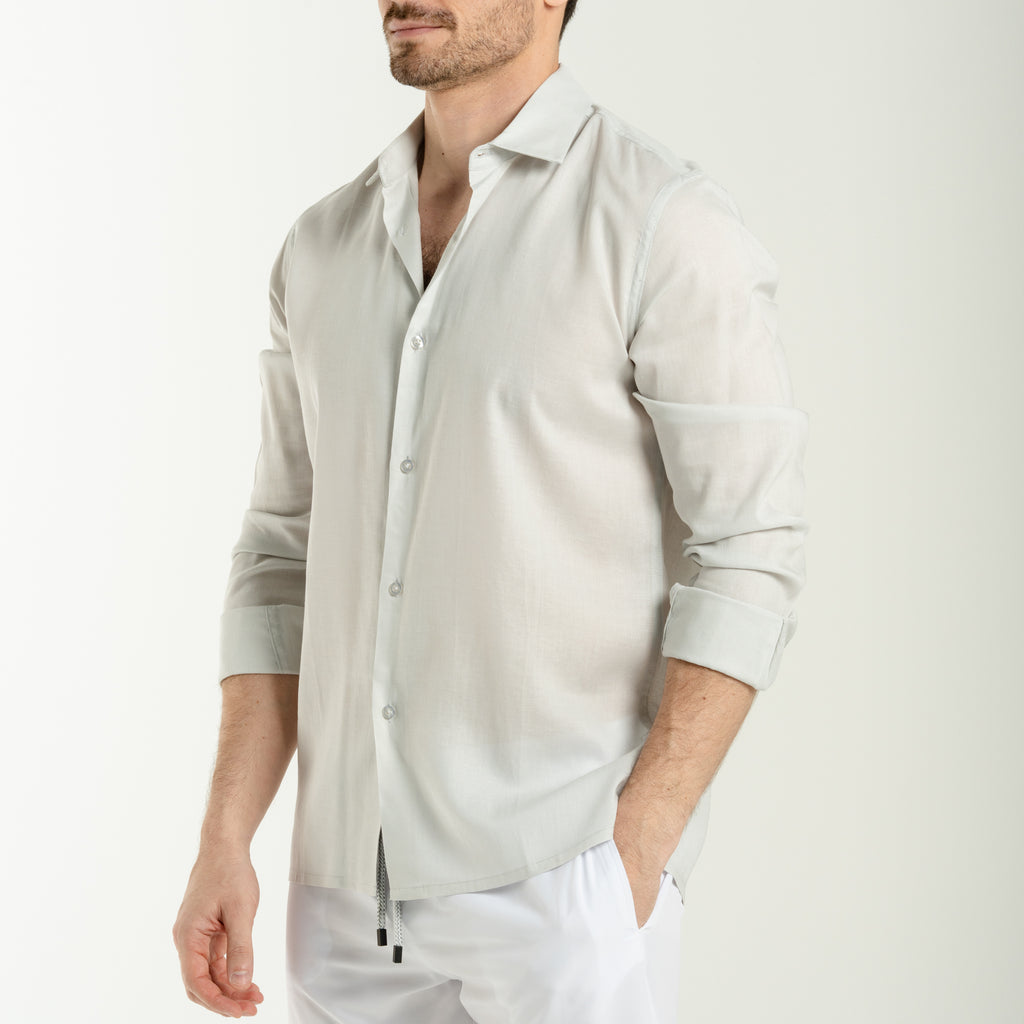 Linen Shirts -Light Grey