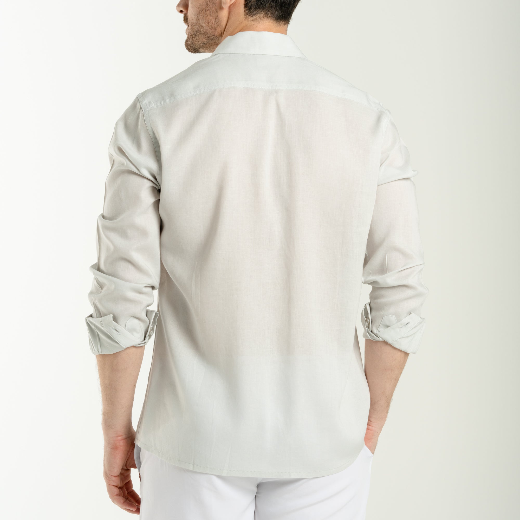 Linen Shirts -Light Grey